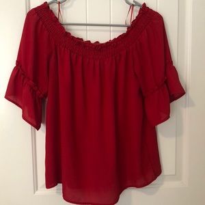 off shoulder blouse